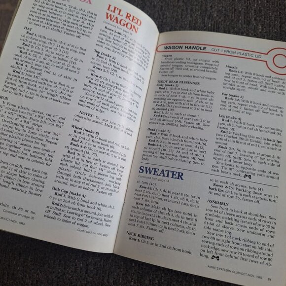 Annie's Pattern Club No 23 Needle Craft Newsletter Booklet Quilt Dress 1983 Ma P - Picture 8 of 14